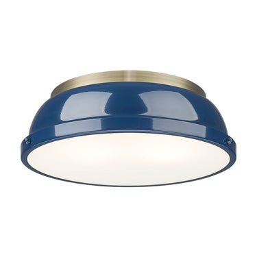 Golden Lighting Duncan 3602-14 2 Light Flush Mount 1