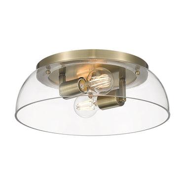 Golden Lighting Duncan 3602-14 2 Light Flush Mount