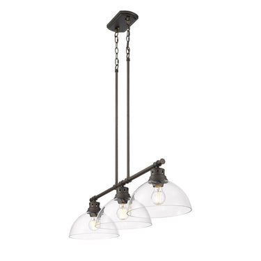 Golden Lighting Duncan 3602-3LP 3 Light Linear Pendant 14