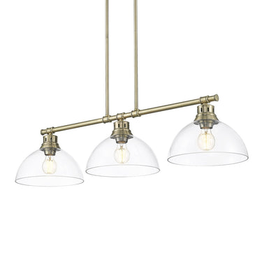 Golden Lighting Duncan 3602-3LP 3 Light Linear Pendant 1