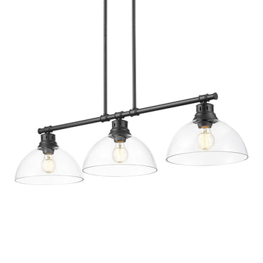 Golden Lighting Duncan 3602-3LP 3 Light Linear Pendant 4