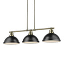 Golden Lighting Duncan 3602-3LP 3 Light Linear Pendant