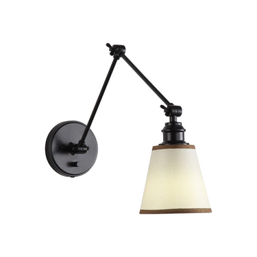 Golden Lighting Equinox 2351-A1W 1 Light Articulating Wall Sconce 2