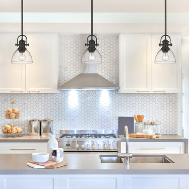 Golden Lighting Hines 3118-M1L 1 Light Mini Pendant 1