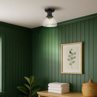 Golden Lighting Hines 3118-SF 1 Light Semi-flush 5