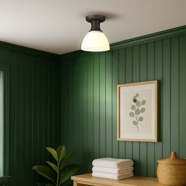 Golden Lighting Hines 3118-SF 1 Light Semi-flush 6