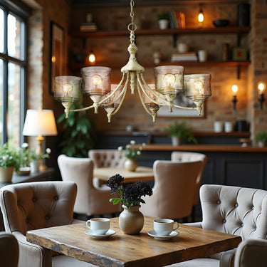 Golden Lighting Keating 0806-6 6 Light Chandelier 3