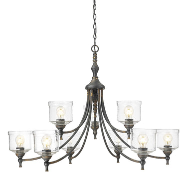 Golden Lighting Keating 0806-9 9 Light Chandelier