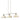 Golden Lighting Kinsley 0865-3LP 3 Light Linear Pendant 1
