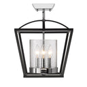 Golden Lighting Mercer 4309-SF 3 Light Outdoor Semi-flush 1