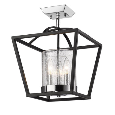 Golden Lighting Mercer 4309-SF 3 Light Outdoor Semi-flush