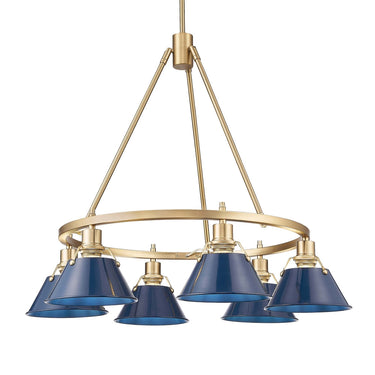 Golden Lighting Orwell 3306-6 6 Light Chandelier 5