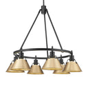 Golden Lighting Orwell 3306-6 6 Light Chandelier 8