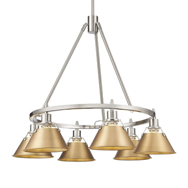 Golden Lighting Orwell 3306-6 6 Light Chandelier 10