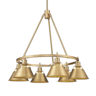 Golden Lighting Orwell 3306-6 6 Light Chandelier 1