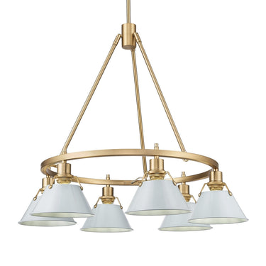 Golden Lighting Orwell 3306-6 6 Light Chandelier 3