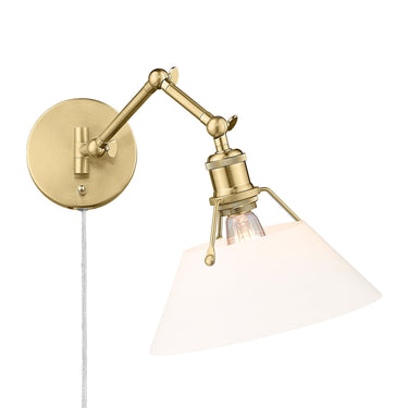 Golden Lighting Orwell 3306-A1W 1 Light Articulating Wall Sconce 12