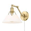 Golden Lighting Orwell 3306-A1W 1 Light Articulating Wall Sconce 13