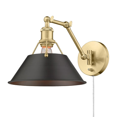 Golden Lighting Orwell 3306-A1W 1 Light Articulating Wall Sconce 15