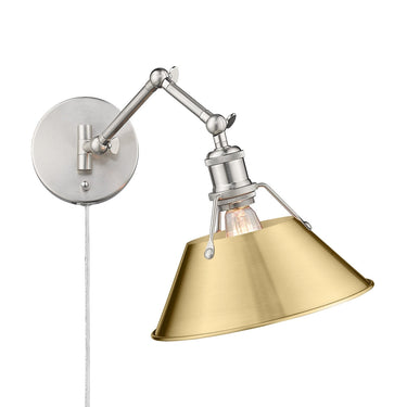 Golden Lighting Orwell 3306-A1W 1 Light Articulating Wall Sconce 18