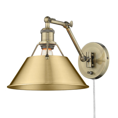 Golden Lighting Orwell 3306-A1W 1 Light Articulating Wall Sconce 2