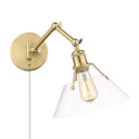Golden Lighting Orwell 3306-A1W 1 Light Articulating Wall Sconce 4