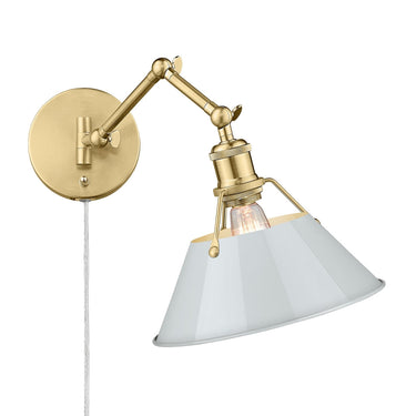 Golden Lighting Orwell 3306-A1W 1 Light Articulating Wall Sconce 6