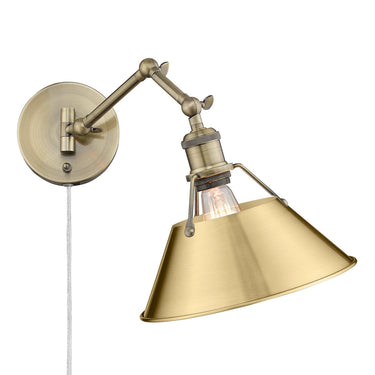 Golden Lighting Orwell 3306-A1W 1 Light Articulating Wall Sconce