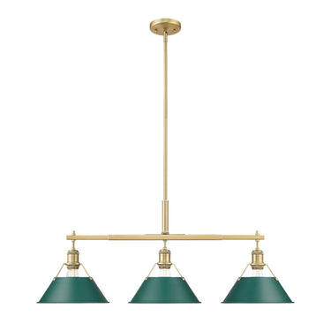Golden Lighting Orwell 3306-LP 3 Light Linear Pendant 1