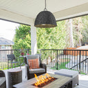 Golden Lighting Rue 1081-O3P 3 Light Outdoor Pendant 1