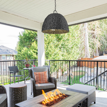 Golden Lighting Rue 1081-O3P 3 Light Outdoor Pendant 1
