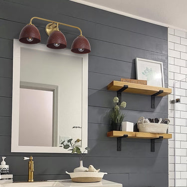 Golden Lighting Shepard 6950-BA3 3 Light Vanity Light 6