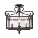 Golden Lighting Valencia 2049-SF 4 Light Semi-Flush