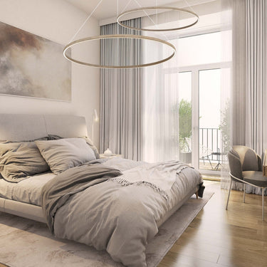 Golden Lighting Veritas 5460-59 1 Light LED Ring Chandelier 4