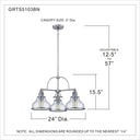 Grant 3 Light Chandelier 3