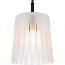 Gray 1 Light Mini Pendant in Matte Black 2