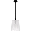 Gray 1 Light Mini Pendant in Matte Black 3