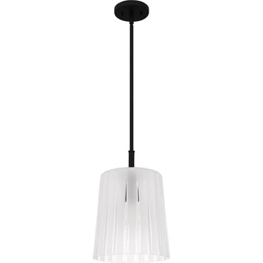 Gray 1 Light Mini Pendant in Matte Black 3