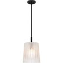 Gray 1 Light Mini Pendant in Matte Black 4
