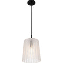 Gray 1 Light Mini Pendant in Matte Black 5