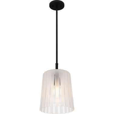 Gray 1 Light Mini Pendant in Matte Black 5