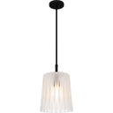 Gray 1 Light Mini Pendant in Matte Black 1