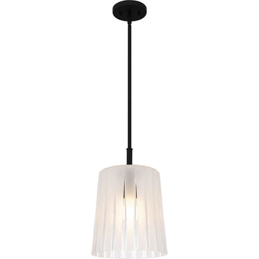 Gray 1 Light Mini Pendant in Matte Black 1