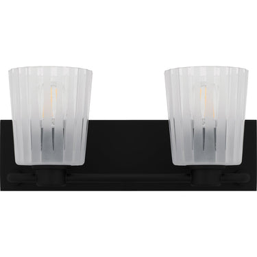 Gray 2 Light Bath Light in Matte Black 3