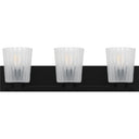 Gray 3 Light Bath Light in Matte Black 3