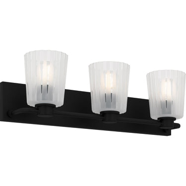 Gray 3 Light Bath Light in Matte Black 4