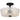 Gray 3 Light Semi-Flush Mount in Matte Black 1