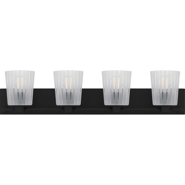 Gray 4 Light Bath Light in Matte Black 3