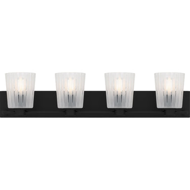 Gray 4 Light Bath Light in Matte Black 1