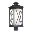 Great Outdoors 72686-66 Lansdale 1 Light Outdoor Post Mount in Coal 1